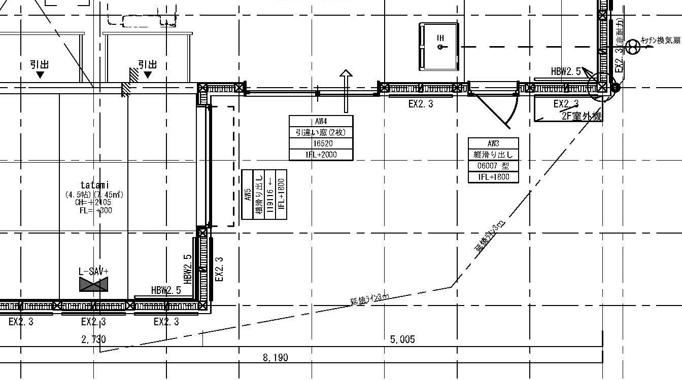 延焼ラインとは 図面の表記を解説 Vol 3 スタッフブログ 三重の注文住宅 新築戸建て ハウスクラフト